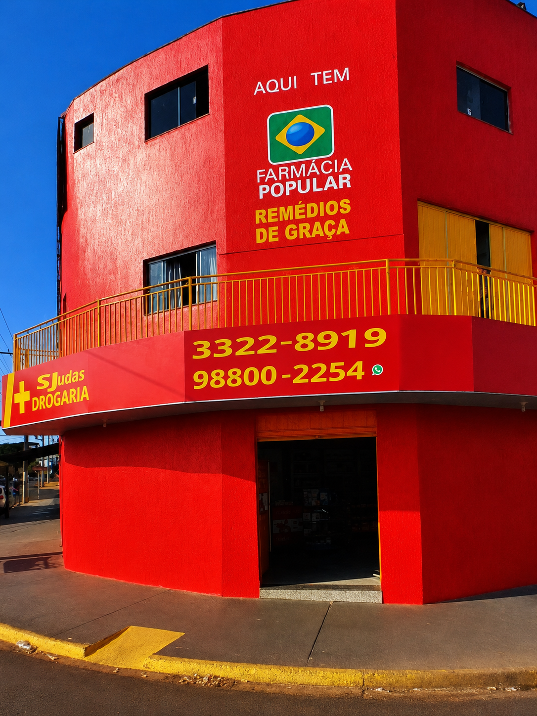 Fachada da Drogaria São Judas